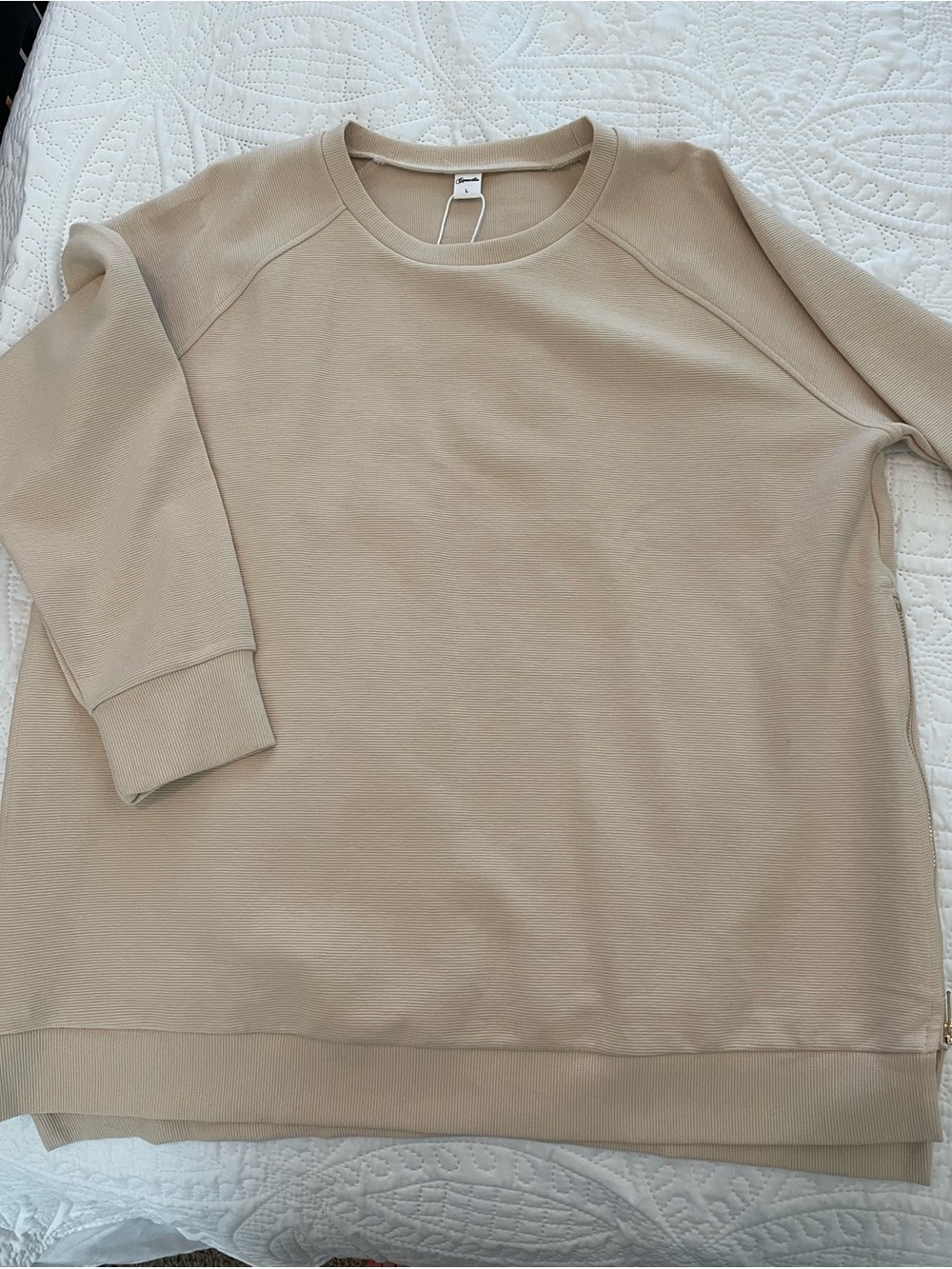 Light Taupe Crewneck Sweatshirt